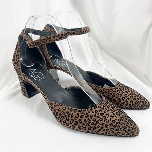 AGL Attilio Giusti Leombruni Leopard Cheetah D’Orsay Pointed Toe Heels Formal
